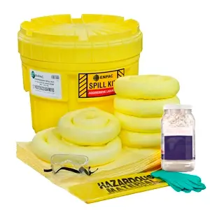 Kit Antiderrames 20 galones Derrames Agresivos HazMat con Tambor de Salvamento