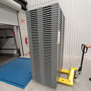 Tarima de plastico medida europea 120 x 80 cm con diseño Anidable