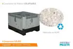 El contenedor de plástico colapsable ventilado es ideal para productos agrícolas.